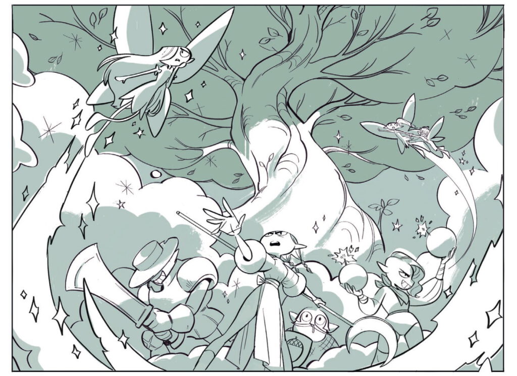 Scena z komiksu Ostatnie Drzewo