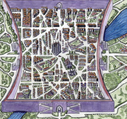 Miasto Elantris - mapa