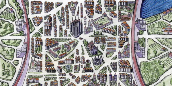 Miasto Elantris - mapa