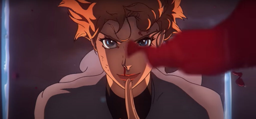 Sypha Belnades rzuca zaklęcie