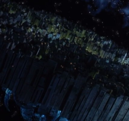 Mroczne Miasto zawieszone w kosmosie