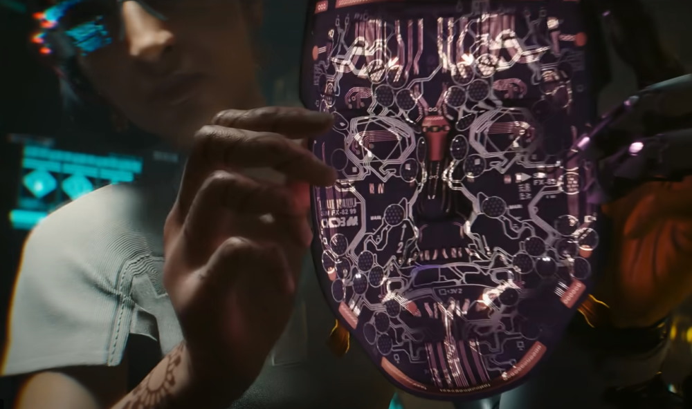 Maska z Cyberpunk Phantom Liberty